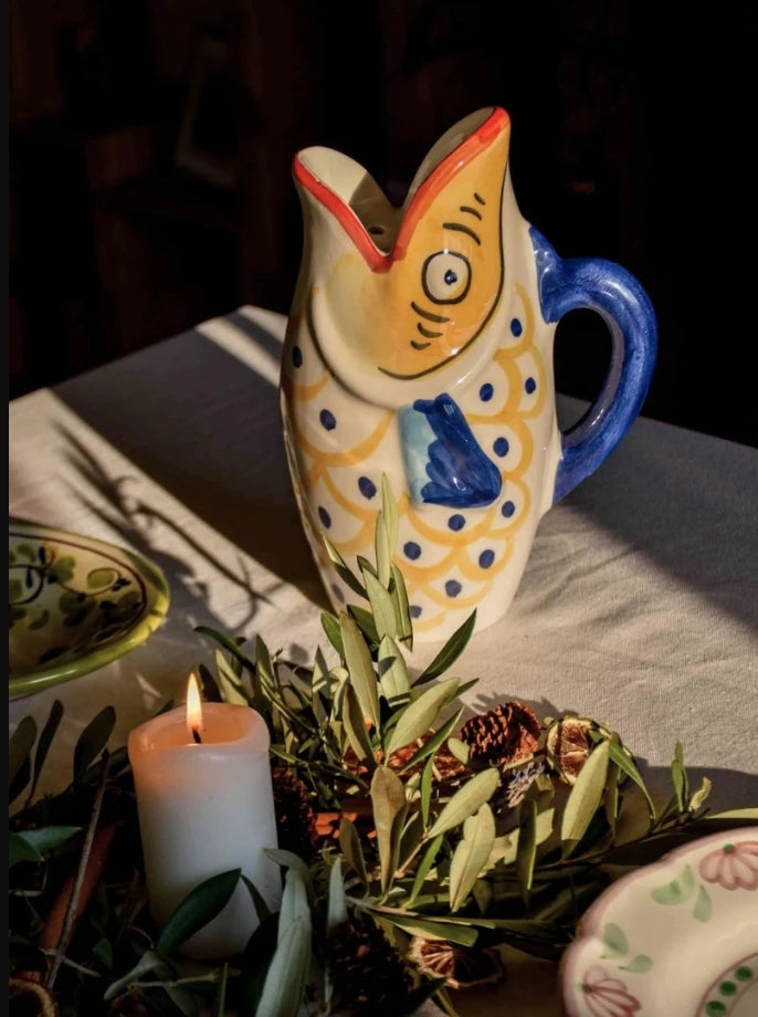 A Tavola Fish Pitcher